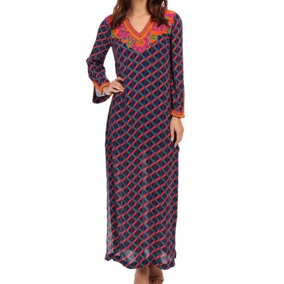 Trina Turk ‘Tylar’ Embellished Kaftan Maxi Dress
